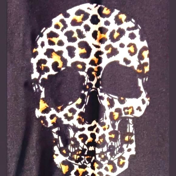 Emery Rose Plus Size Tiger Print Skull Midi dress 4X - Picture 5 of 14